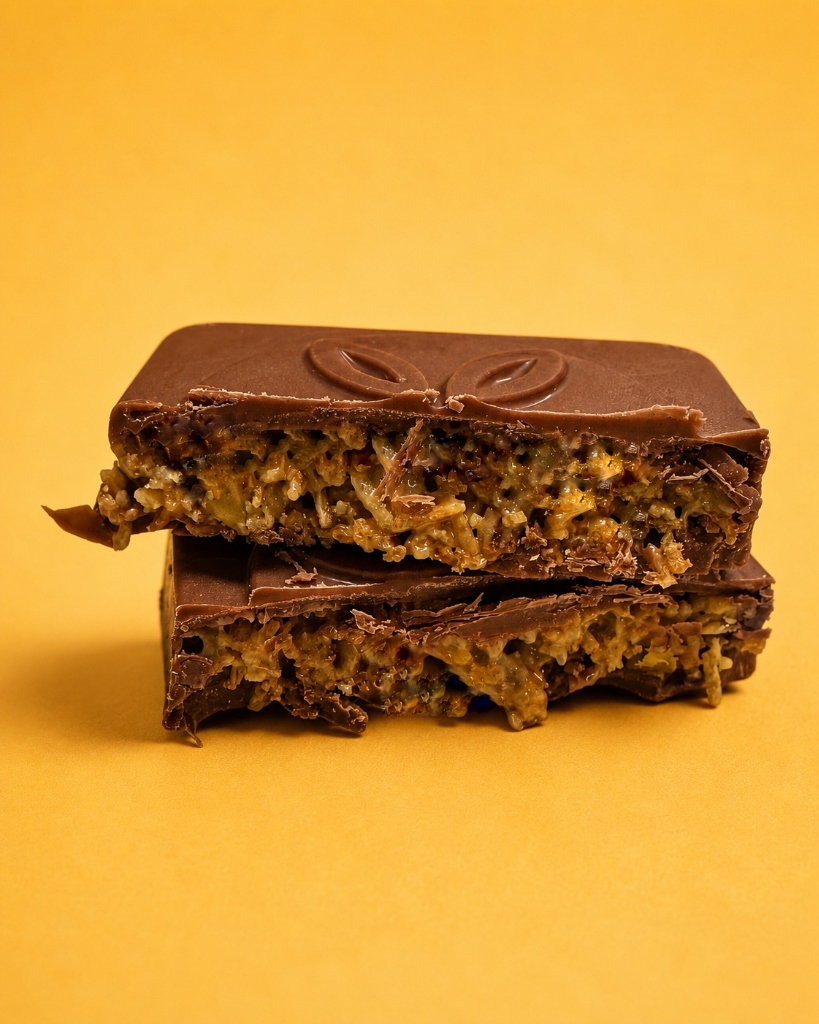 Milk Chocolate Lace Crunch Mini Squares